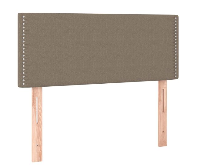 Vidaxl cabeceira de cama tecido 90x5x78/88 cm cinzento-acastanhado