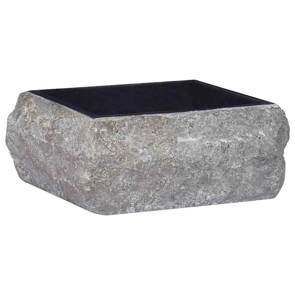 Vidaxl lavatório 30x30x13 cm mármore preto