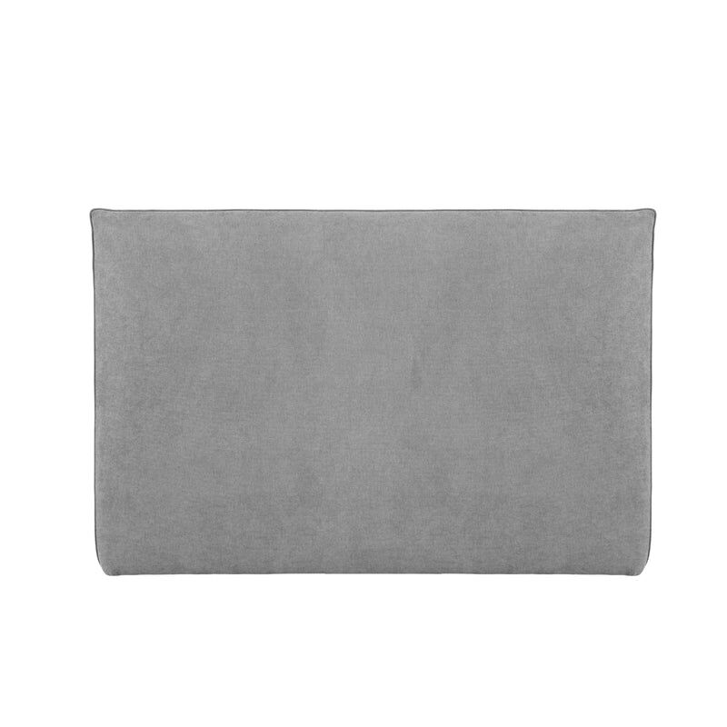 Cabeceira de cama estofada budwing maia (cinza - 160x120 cm)