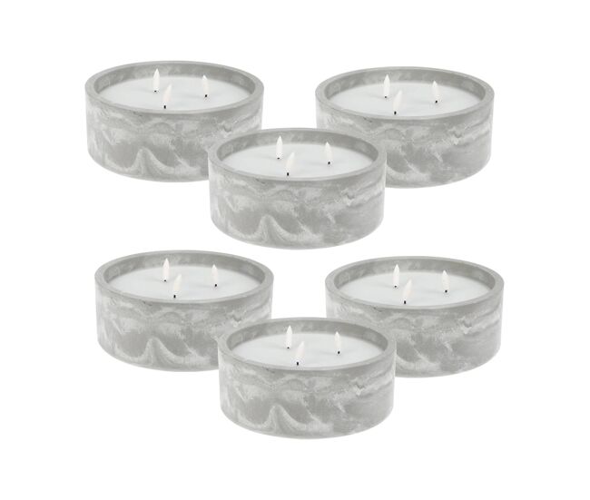Well home - pacote de 6 velas led redondas