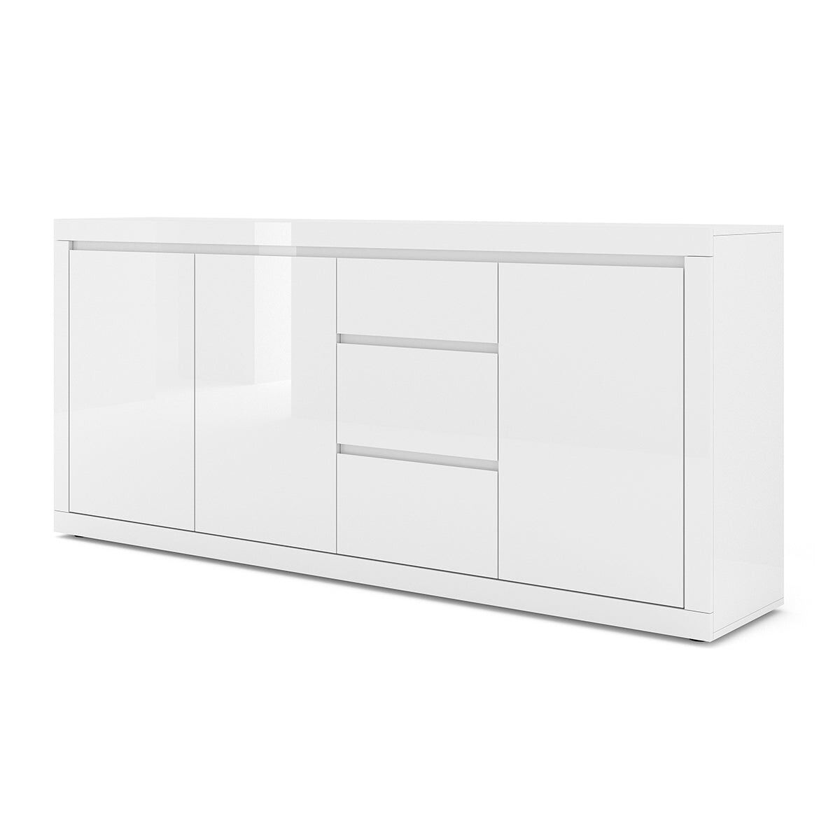 Aparador de 3 portas e 3 gavetas olia blanc