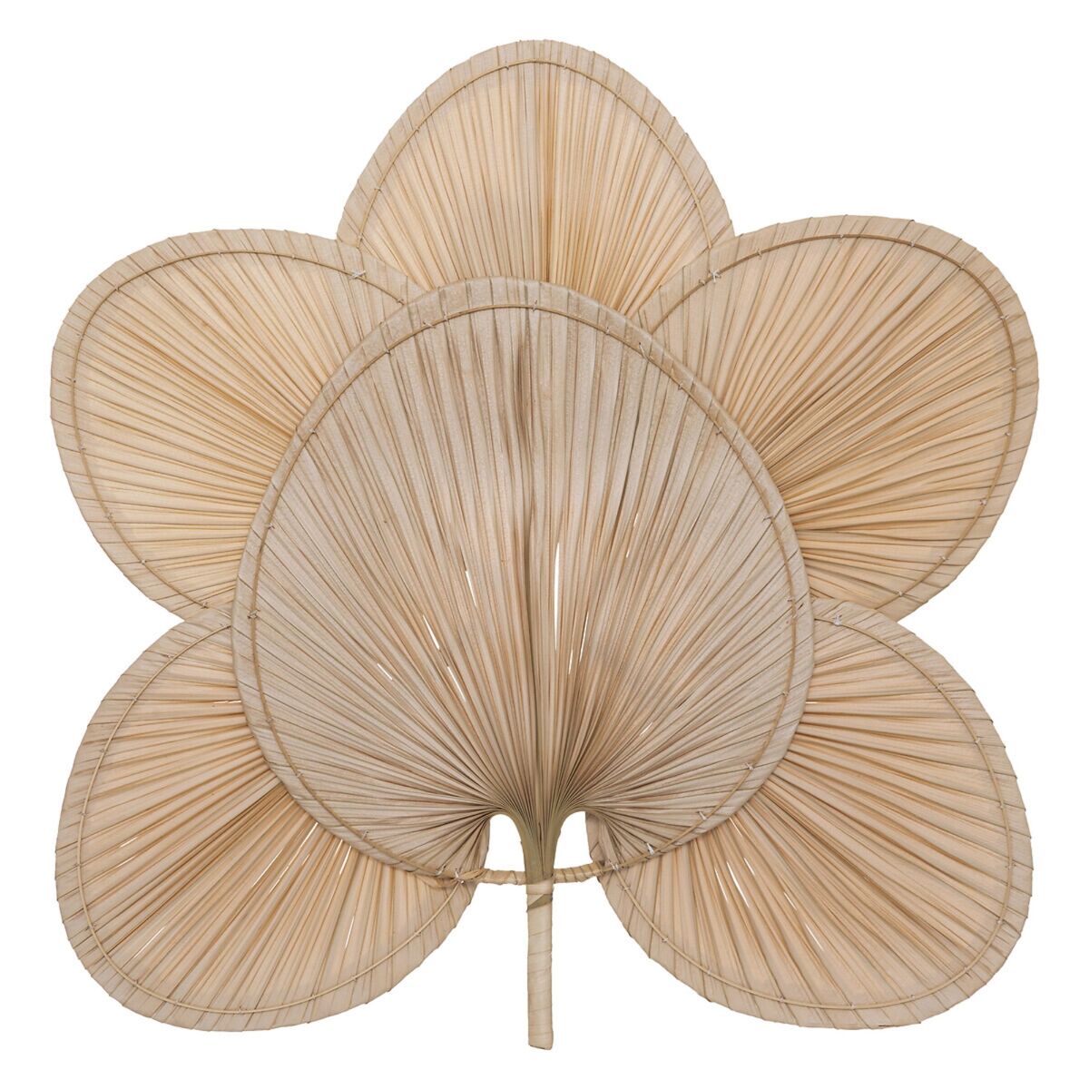 Decoração de parede selma em bambu e folha de palmeira