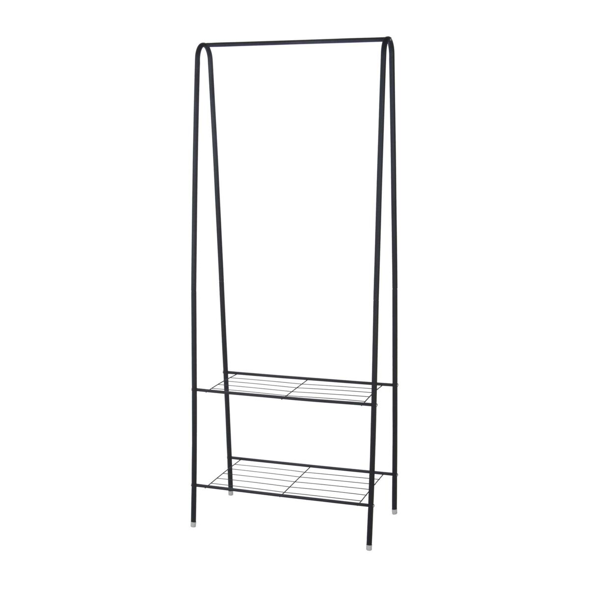 Well home - cabide de metal com 2 prateleiras alt.152cm