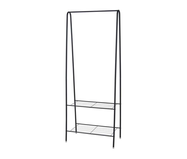 Well home - cabide de metal com 2 prateleiras alt.152cm