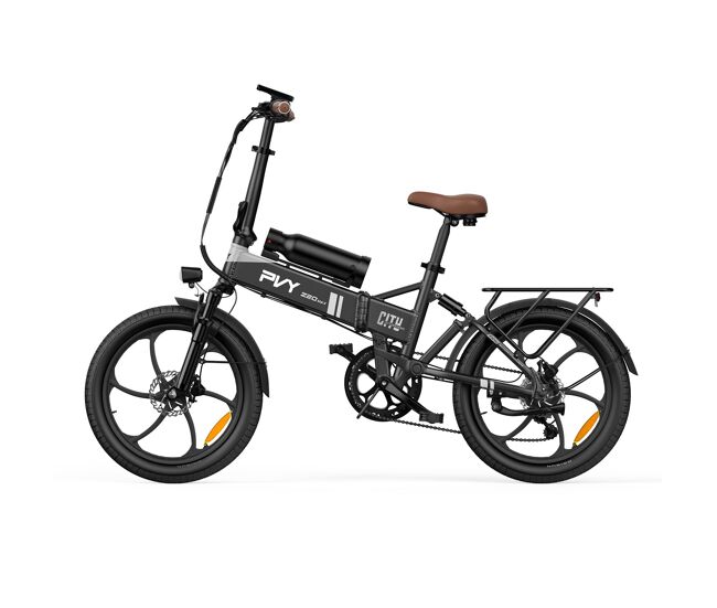 Bicicleta électrique pvy z20 max it - motor 250w bateria 36v15ah+36v10.6ah rodas de 20 polegadas travão de disco hidráulico - gris