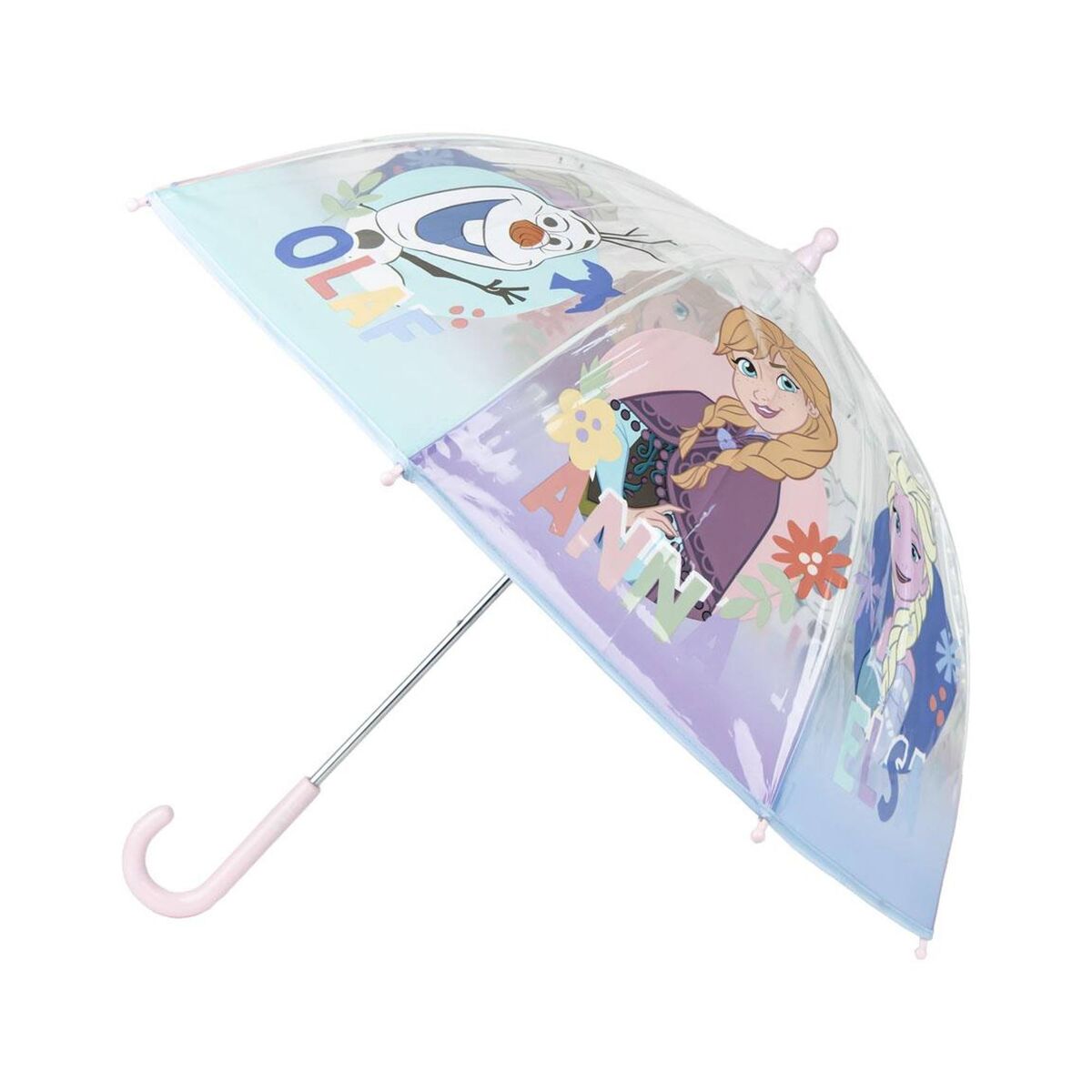 Guarda-chuva manual de bolha poe congelado