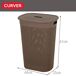 Curver Cesto para roupa suja Filo 55L com tampa Curver Cesto para roupa suja Filo 55L com tampa Castanho