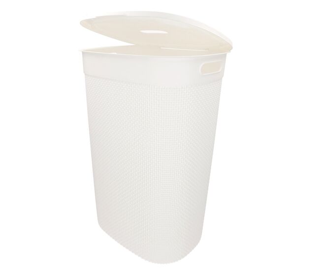 Curver cesto para roupa suja filo 55l branco com tampa