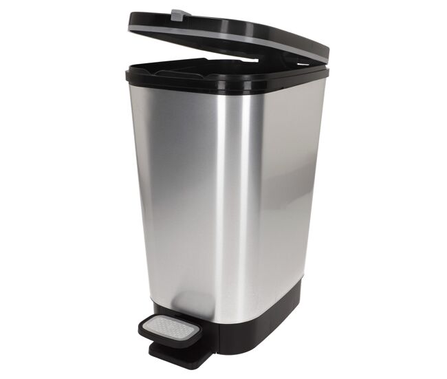 Curver contentor com pedal chic bin 50-60l cinzento