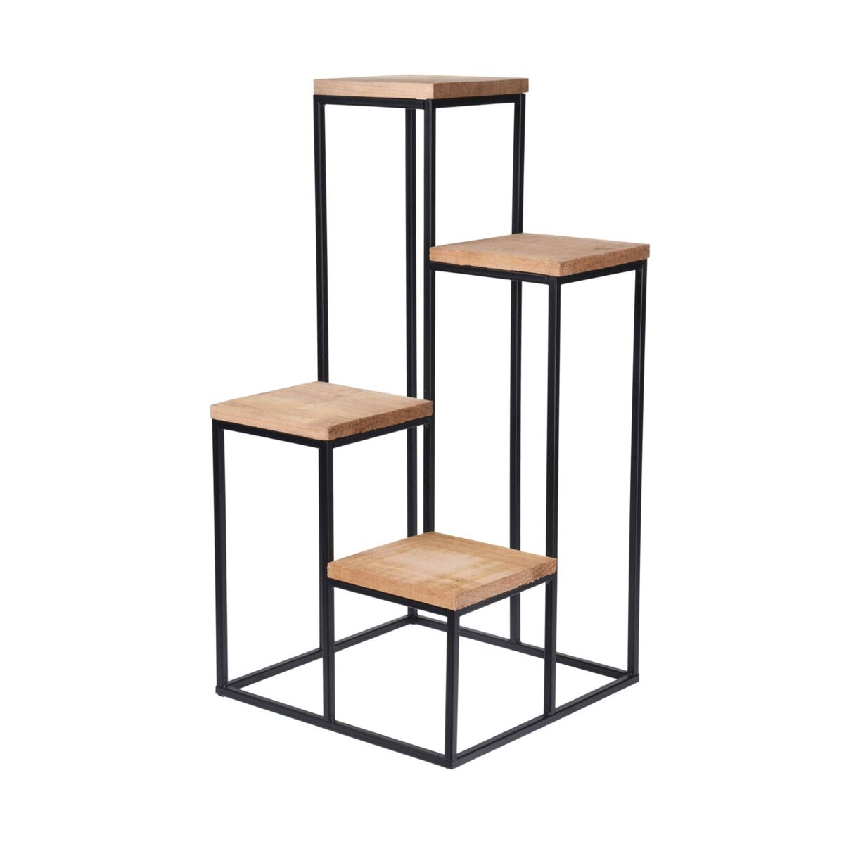 Prateleira para vasos de metal Well Home com 4 prateleiras