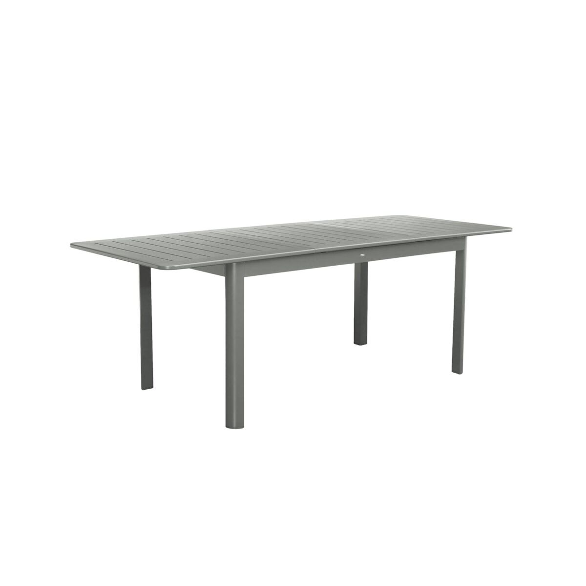 Mesa de jardim extensível em alumínio, 8 lugares, seattle, verde caqui, 236.5x100x75 cm