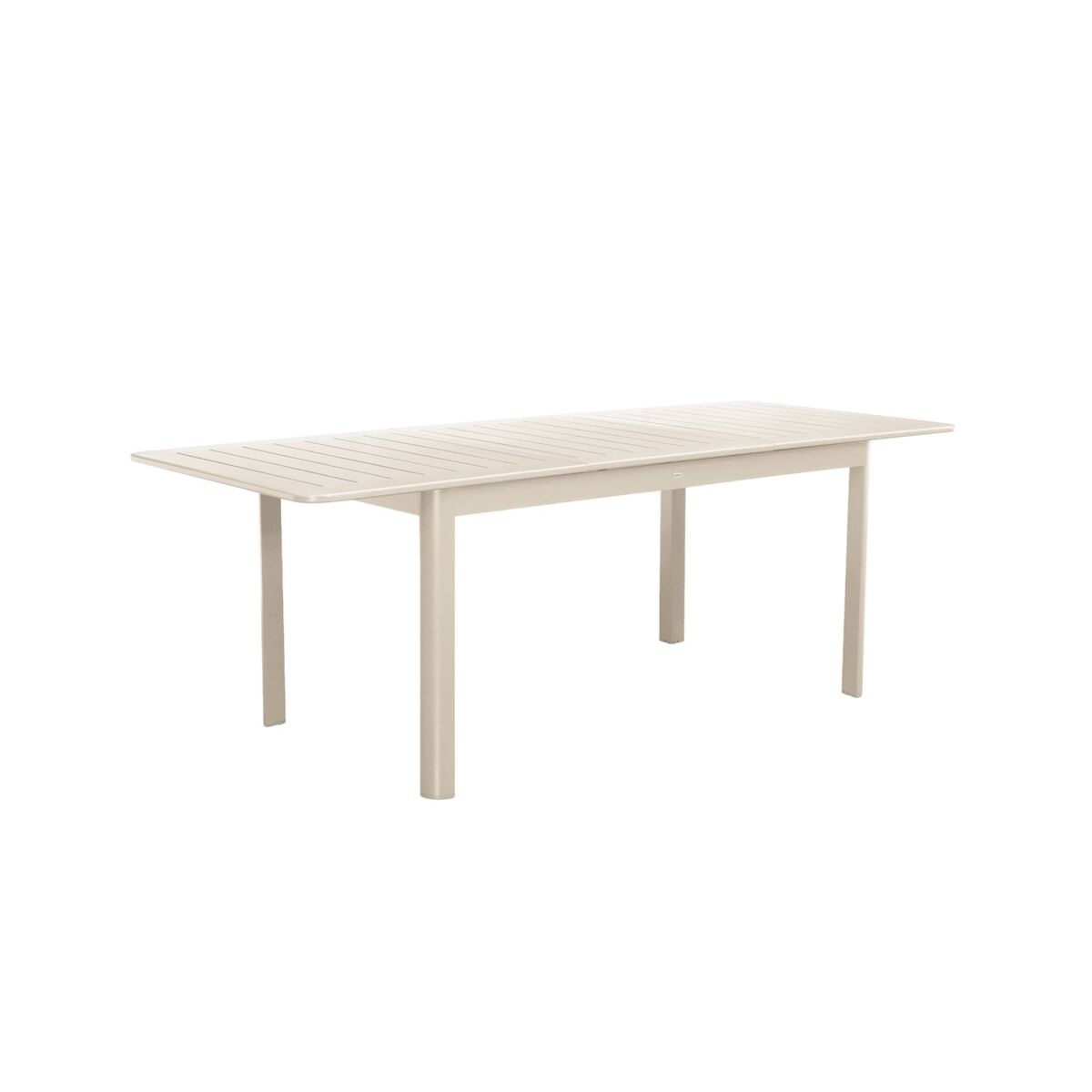 Mesa de jardim extensível em alumínio, 8 lugares, seattle, beige, 236.5x100x75 cm
