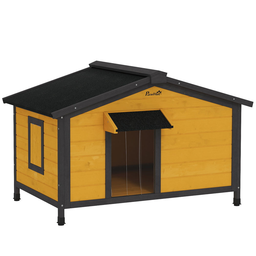 Casa para Cães Madeira de Abeto PawHut