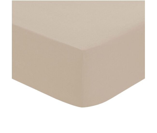 Lençol de baixo ajustável de beige 90x190cm