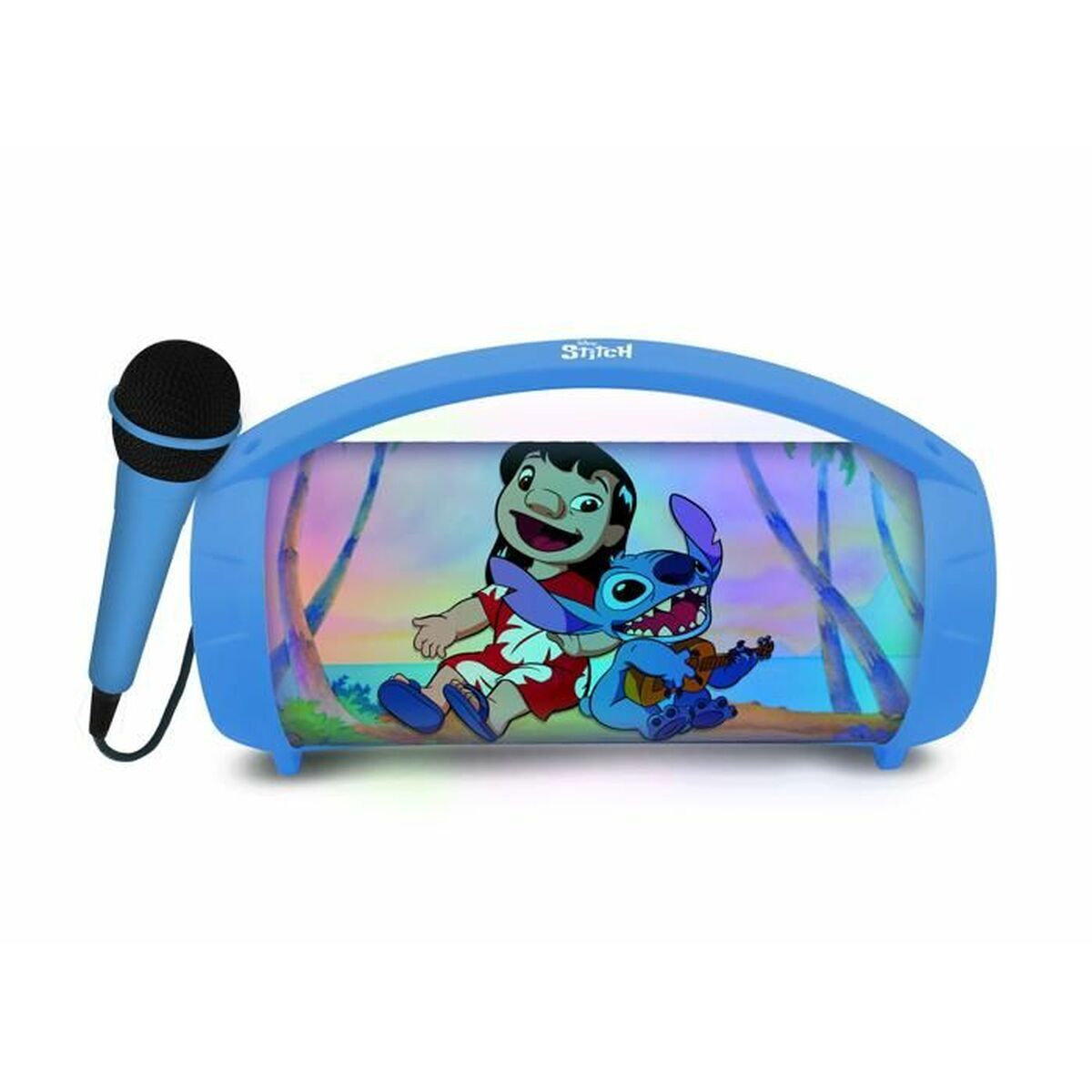 Altifalante bluetooth com microfone para karaoke lexibook stitch disney bleu