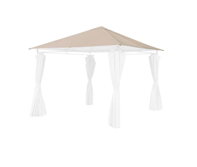 Cobertura de pérgola elusa 3x3m, cubierta para pergola elusa, beige, 299x299x1 cm