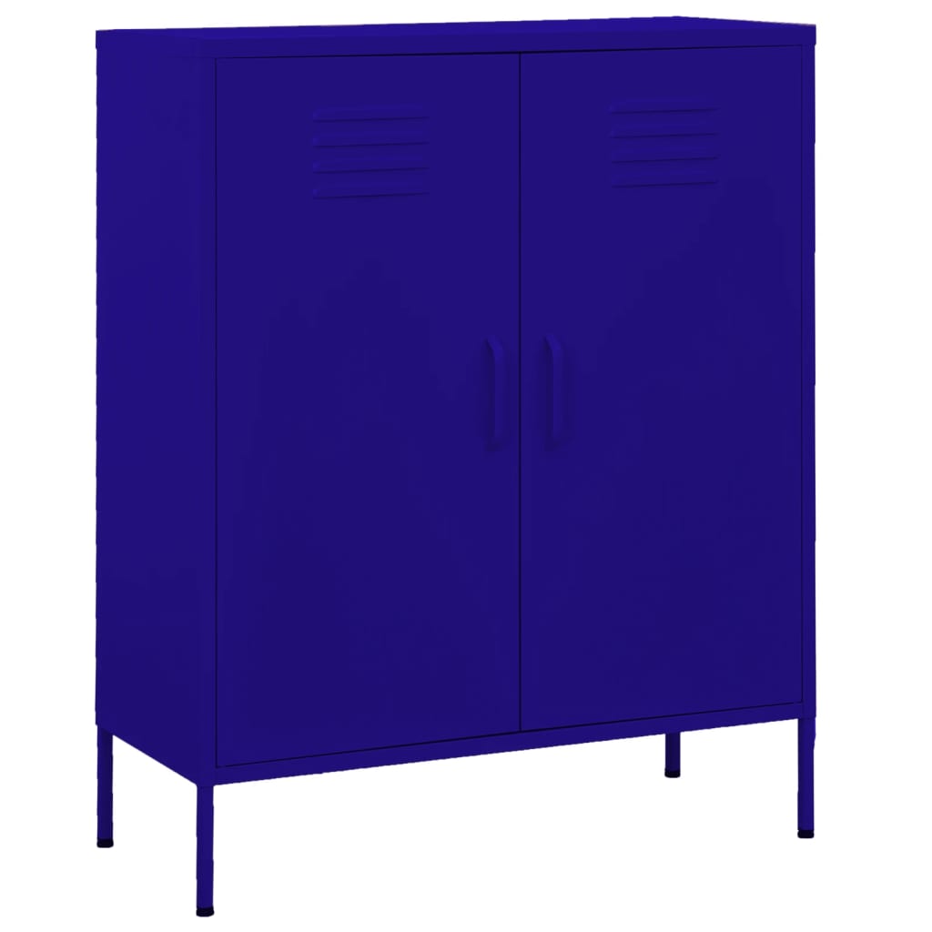 Vidaxl armário de arrumação aço 80x35x101,5 cm azul-marinho