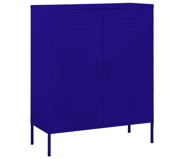 Vidaxl armário de arrumação aço 80x35x101,5 cm azul-marinho