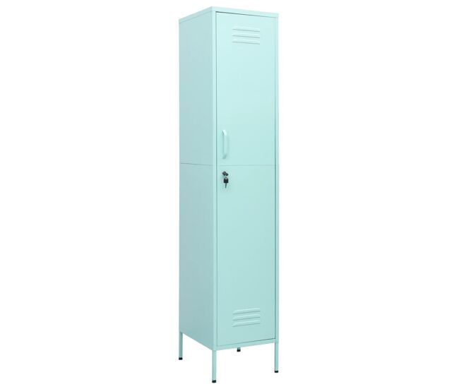 Vidaxl cacifo 35x46x180 cm aço verde-hortelã