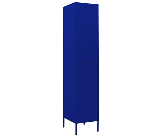 Vidaxl cacifo 35x46x180 cm aço azul-marinho