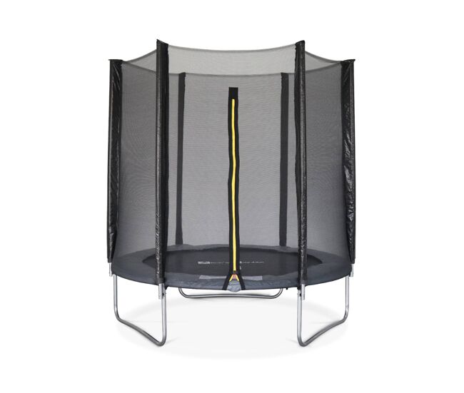 Trampolim 180cm rede de proteção, cassiopeia, cinza, 183x183x54 cm