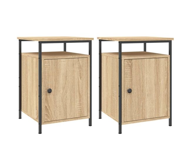 Vidaxl mesas cabeceira 2 pcs 40x42x60cm deriv. madeira carvalho sonoma
