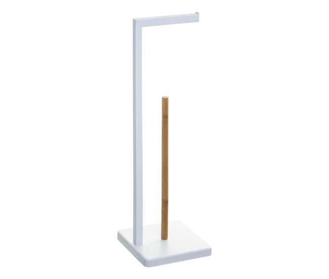 Well home - porta papel higiênico reserva 'natureo' em branco ø20x64,5cm