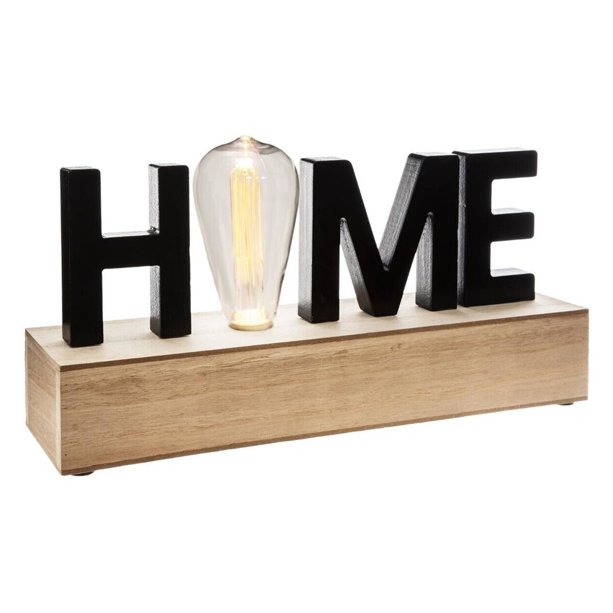 Well home - decoração de palavras com iluminação led 34x8x16cm