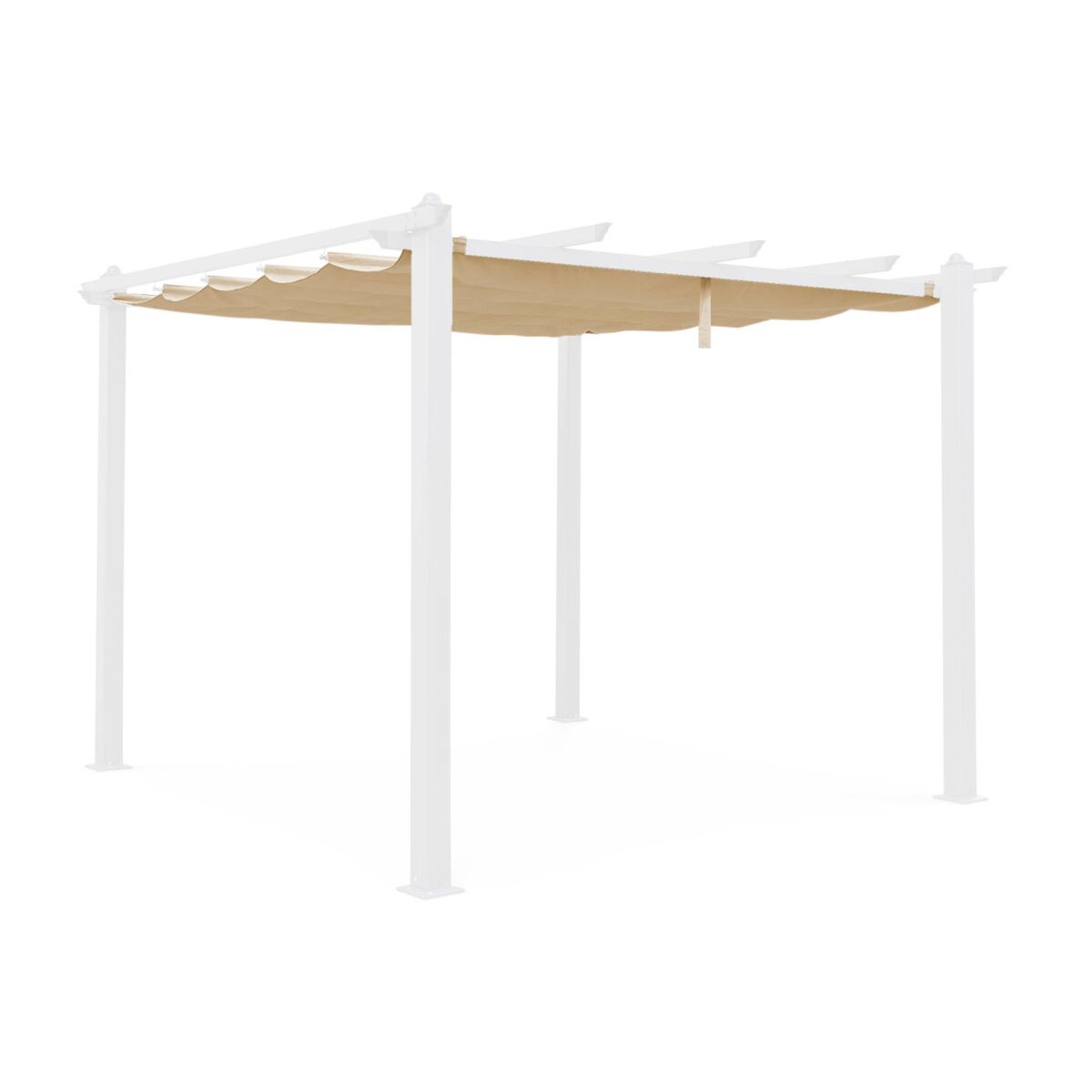 3x3m condate, cobertura do toldo para pérgola, cobertura de pérgola condate, beige