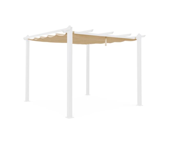 3x3m condate, cobertura do toldo para pérgola, cobertura de pérgola condate, beige
