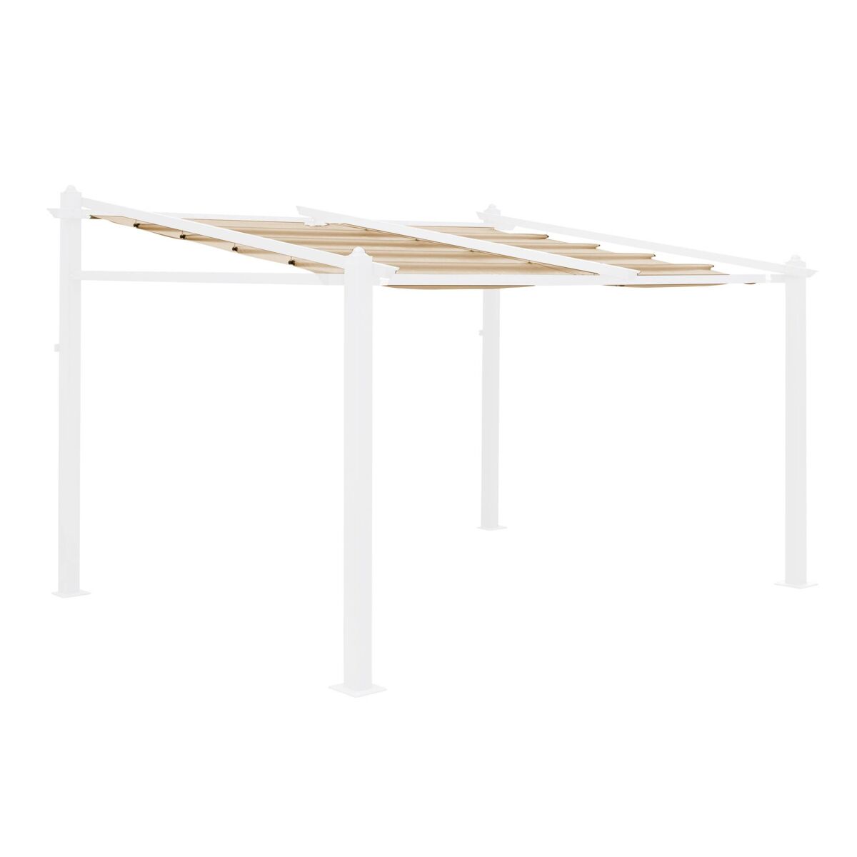 3x4m murum, cobertura do toldo para pérgola, cobertura de pérgola murum, beige