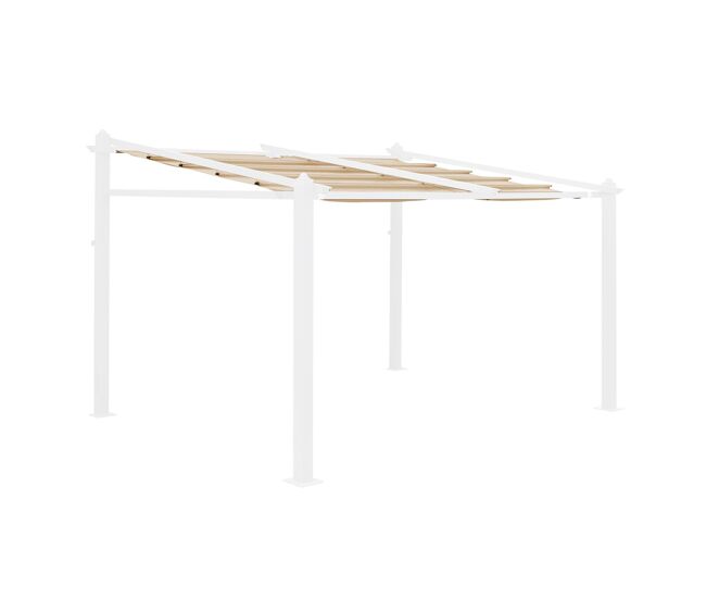 3x4m murum, cobertura do toldo para pérgola, cobertura de pérgola murum, beige