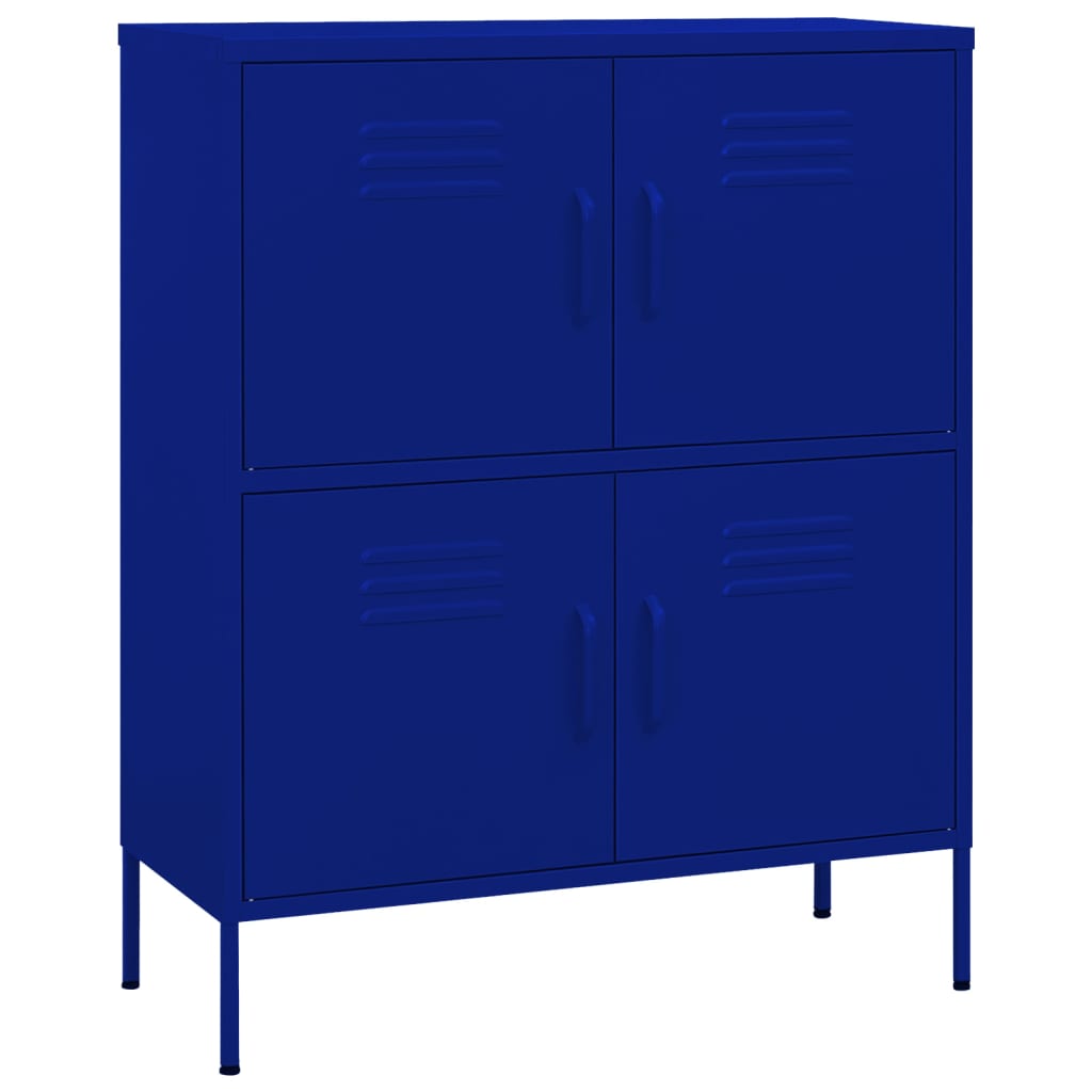 Vidaxl armário de arrumação aço 80x35x101,5 cm azul-marinho