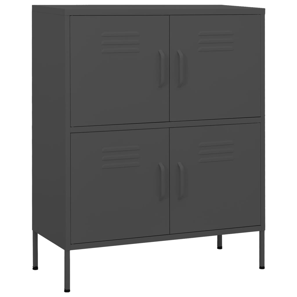 Vidaxl armário de arrumação aço 80x35x101,5 cm antracite