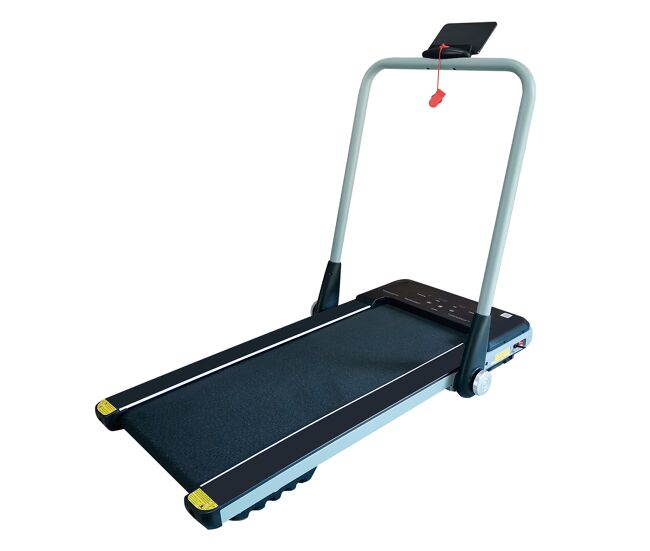 Esteira compacta para correr em casa.