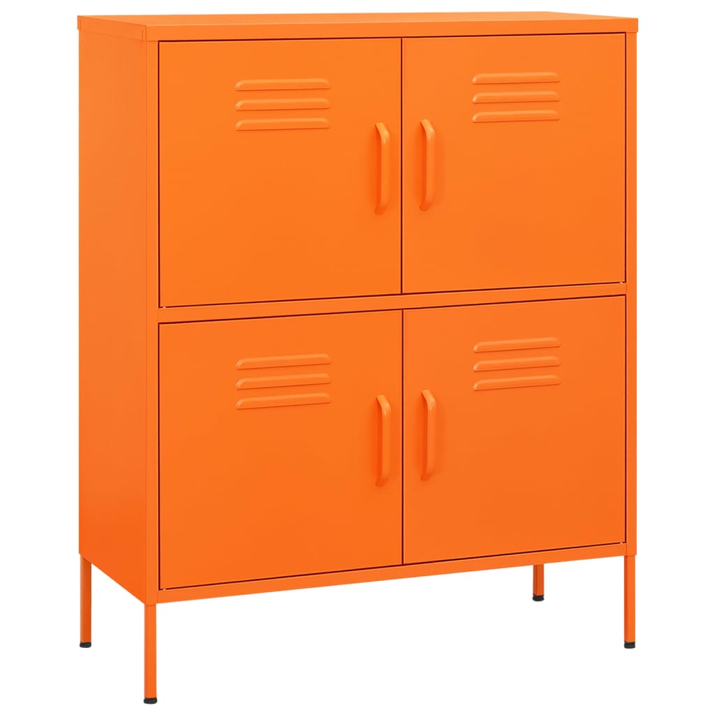 Vidaxl armário de arrumação aço 80x35x101,5 cm laranja