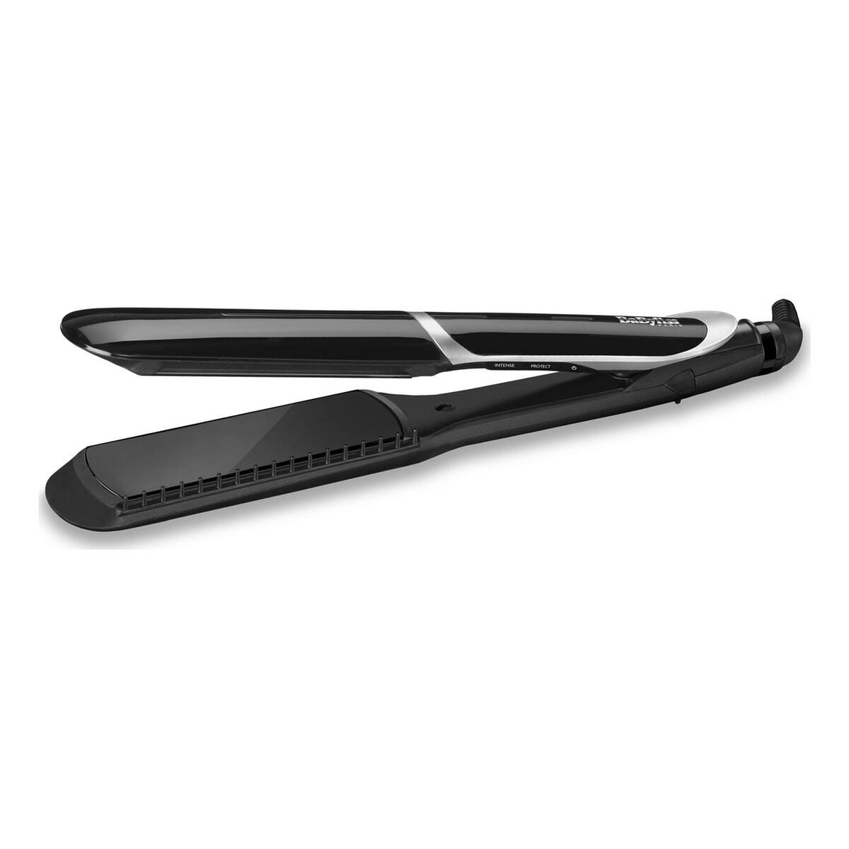 Ferro de cabelo babyliss sleek control wide preto
