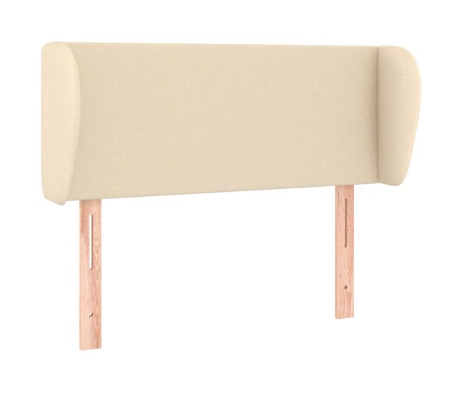 Vidaxl cabeceira de cama c/ abas tecido 93x23x78/88 cm creme