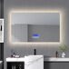 Espelho de banheiro LED redondo 100x4 Espelho de banheiro LED redondo 100x4 Transparente