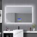 Espelho de banheiro LED redondo 100x4 Espelho de banheiro LED redondo 100x4 Transparente
