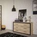 Cômoda Quarto Principal Estilo Industrial Urano Cômoda Quarto Principal Estilo Industrial Urano Preto/ Madeira