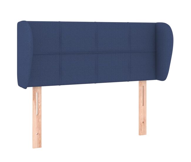 Vidaxl cabeceira de cama c/ abas tecido 93x23x78/88 cm azul