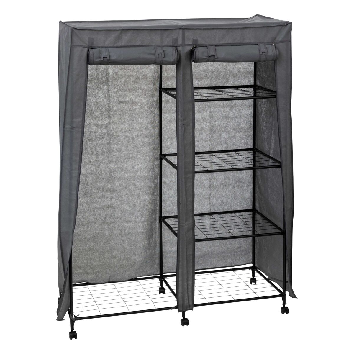 Armário de tecido com rodas