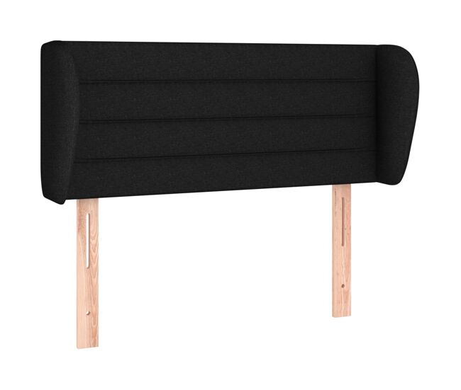 Vidaxl cabeceira de cama c/ abas tecido 83x23x78/88 cm preto