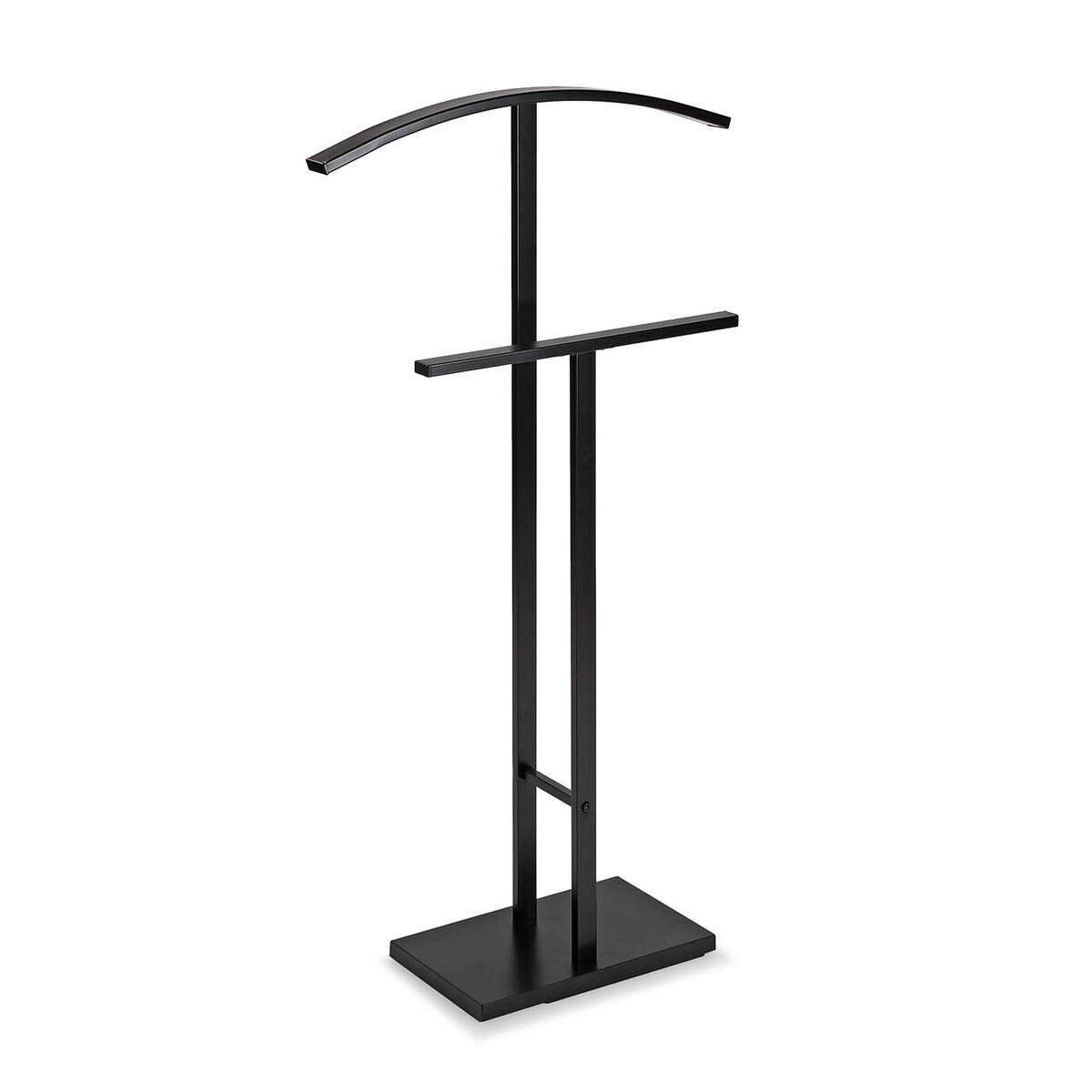 Cabideiro versa lund preto aço 20 x 100 x 52 cm
