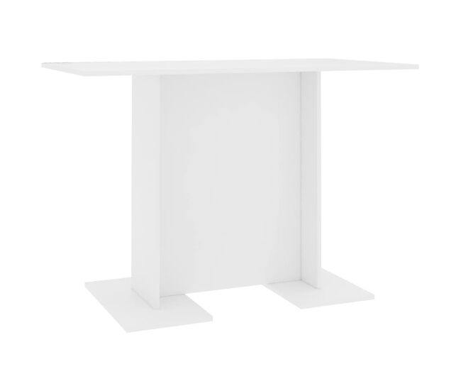 Vidaxl mesa de jantar 110x60x75 cm derivados de madeira branco
