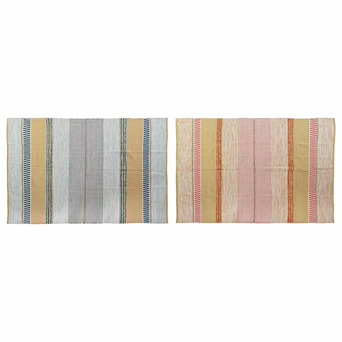 Tapete dkd home decor multicolor moderno (2 unidades) (160 x 230 x 1 cm)