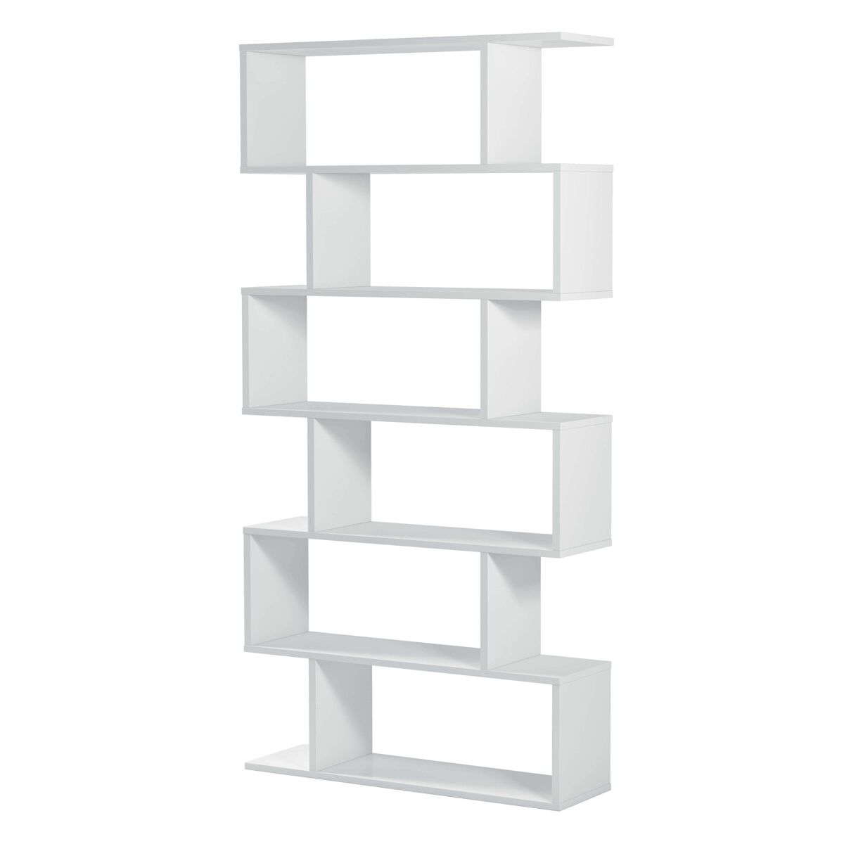 Pacote de 2 prateleiras athena em branco brilhante