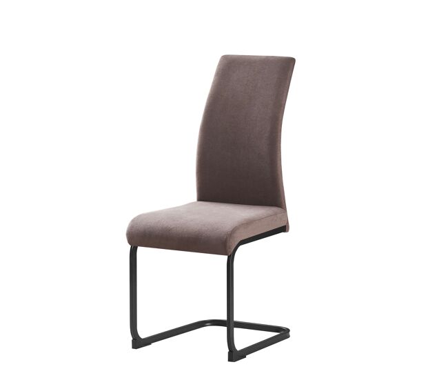 Pacote de 4 cadeiras de jantar estilo contemporâneo tacoma em cinza 43x100x45 cm