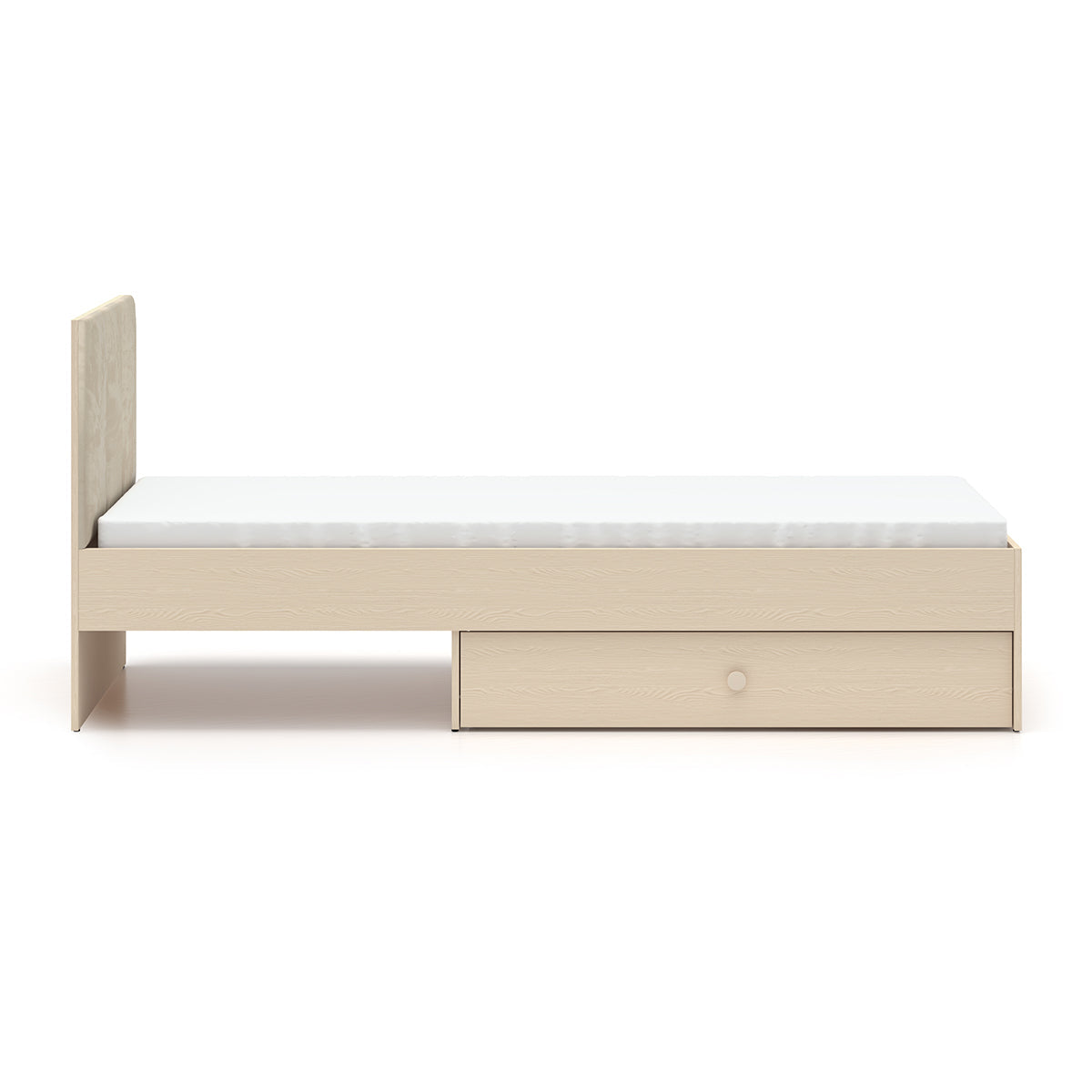 Cama 90x200 estrado gaveta incluída alycia bege